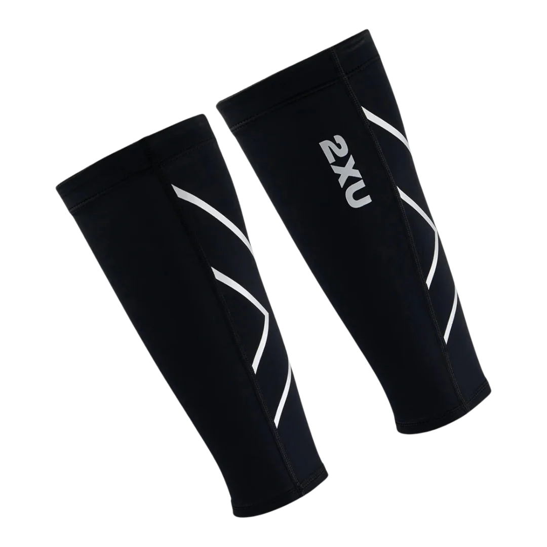 2XU - Compression Calf Guards - Black/Black - Image 2