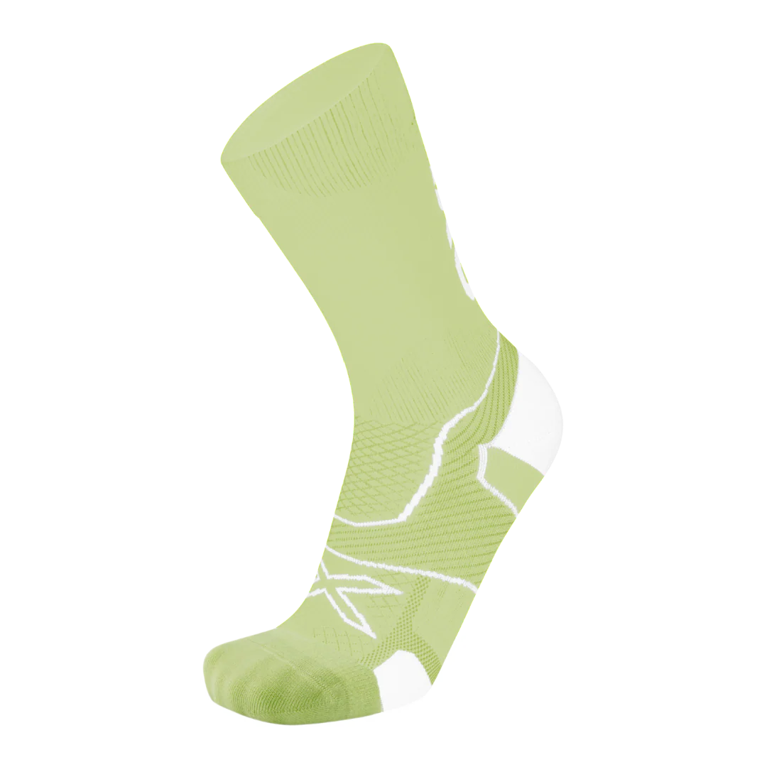 2XU - Vectr Cushion Crew Socks - Cool Matcha/White