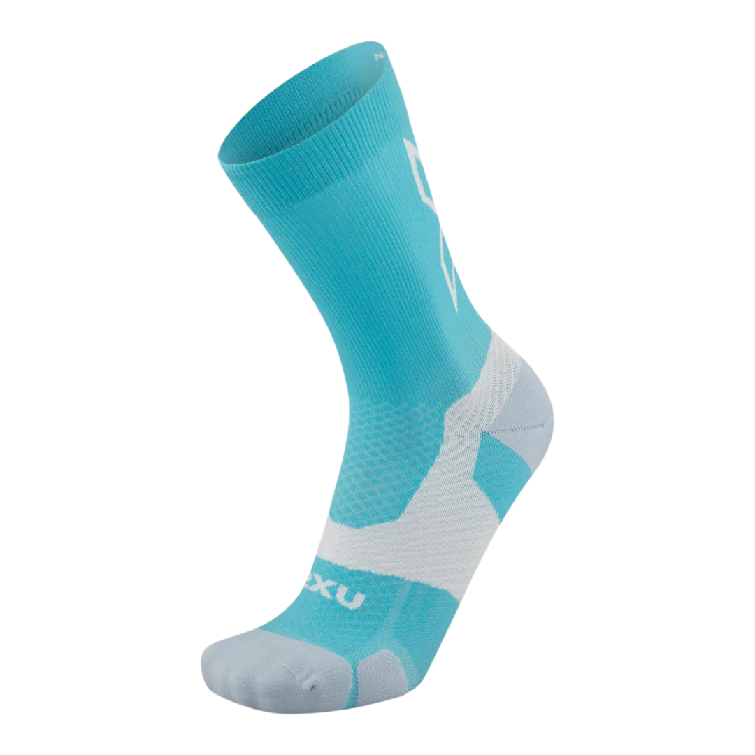 2XU - Vectr Light Cushion Crew Socks - Moonstone/Black