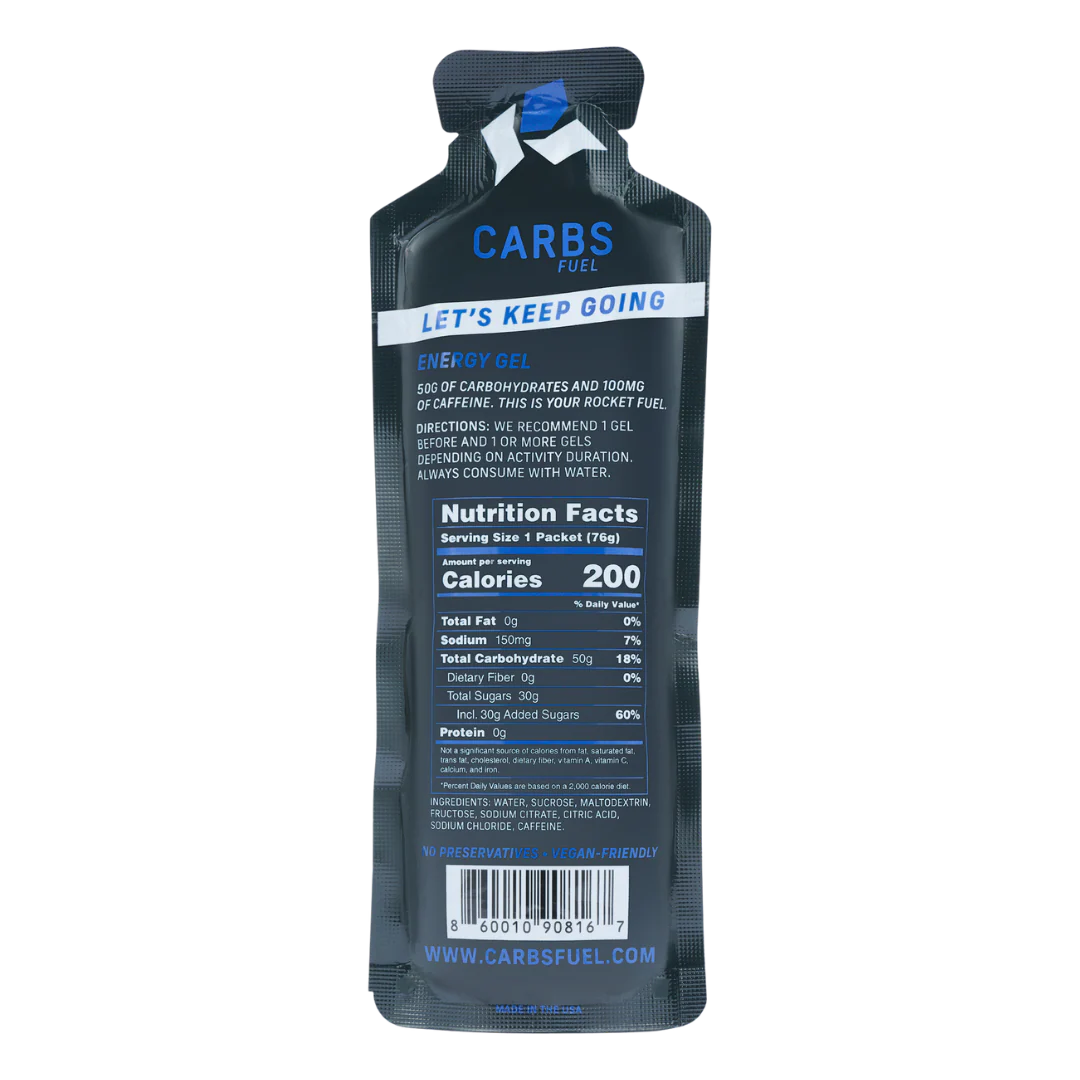 Carbs Fuel - Energy Gel - Caffeine - Image 3