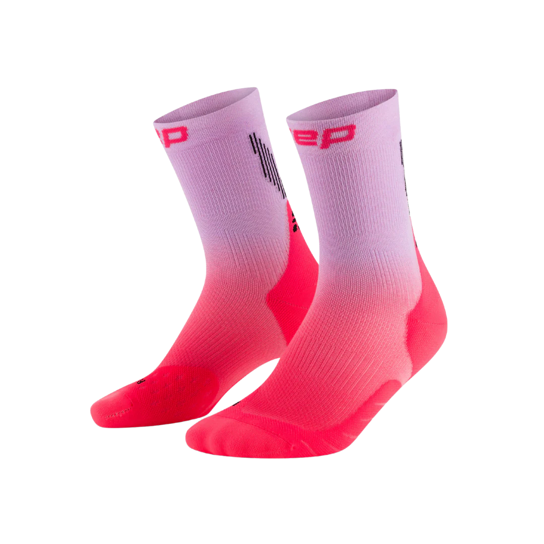 CEP - Men's Gradient Core Run Edt Mid Cut - Pink/Lilac Fade