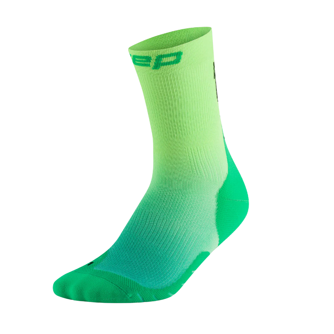 CEP - Men's Gradient Core Run Edt Mid Cut - Green/Lime Fade - Image 2