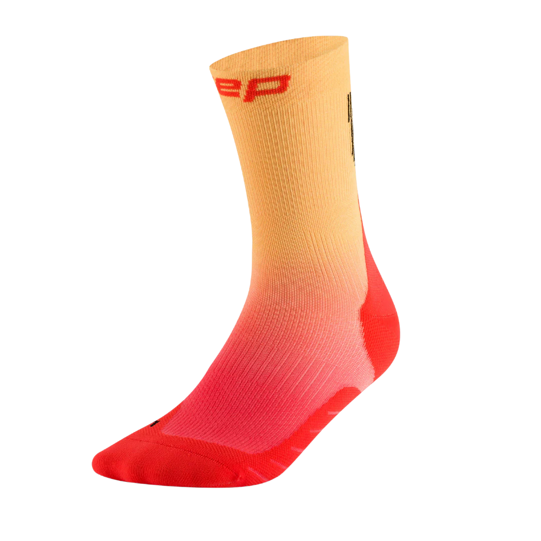 CEP - Men's Gradient Core Run Edt Mid Cut - Red/Marigold Fade - Image 2