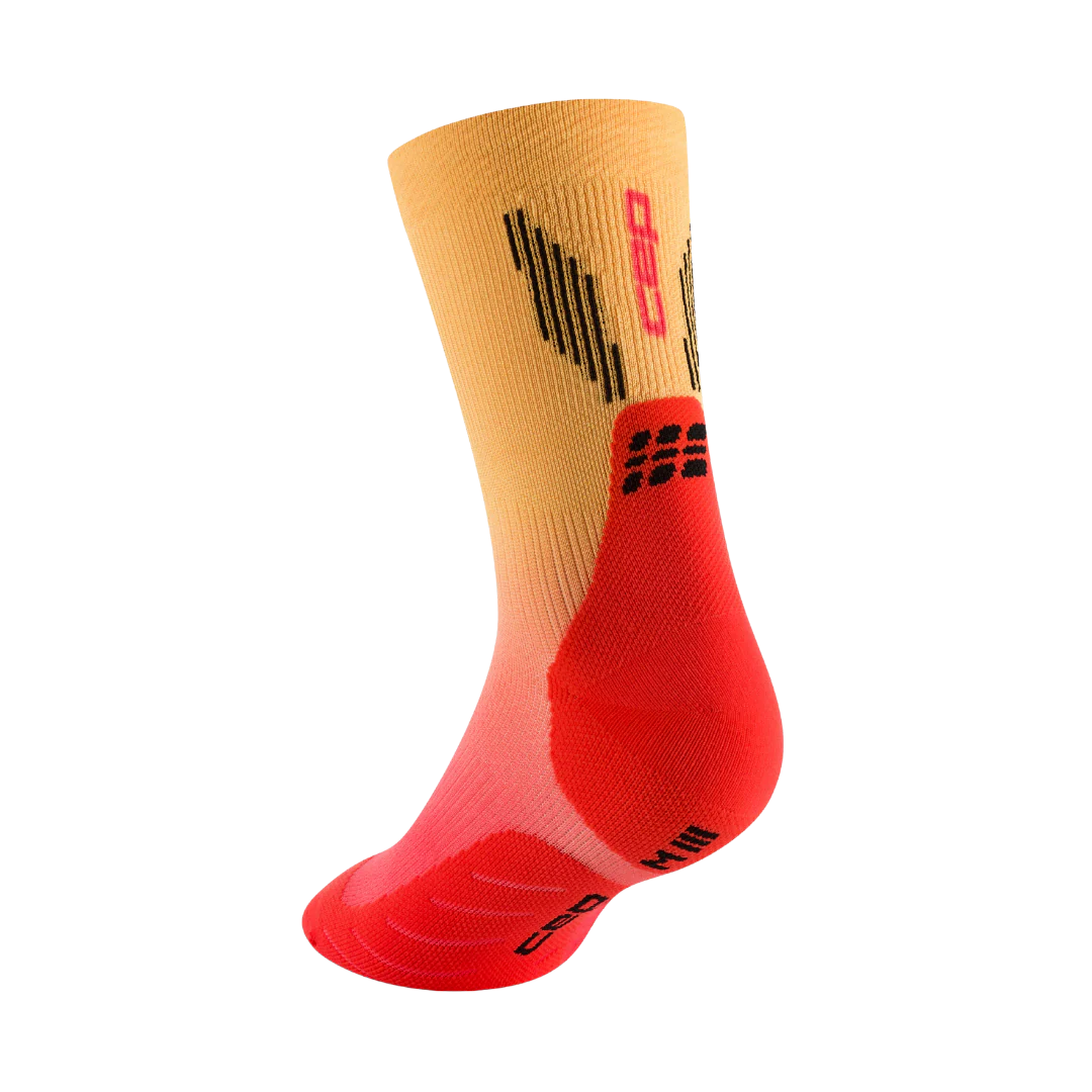 CEP - Men's Gradient Core Run Edt Mid Cut - Red/Marigold Fade - Image 3