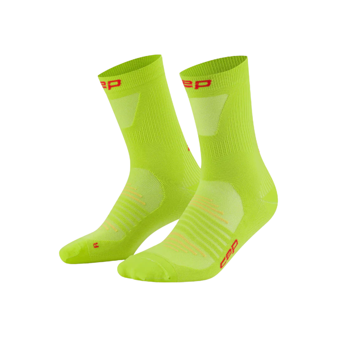 CEP - Men's Pro Run Ultralight Mid Cut - Lime