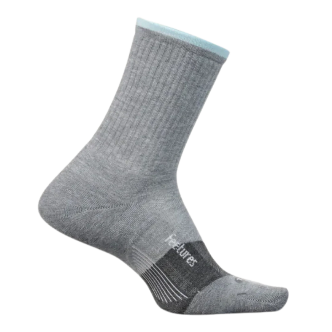 Feetures - Trail Max Cushion Mini Crew - Light Gray
