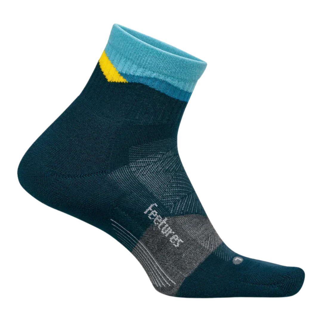 Feetures - Trail Max Cushion Quarter - Mountain High Blue