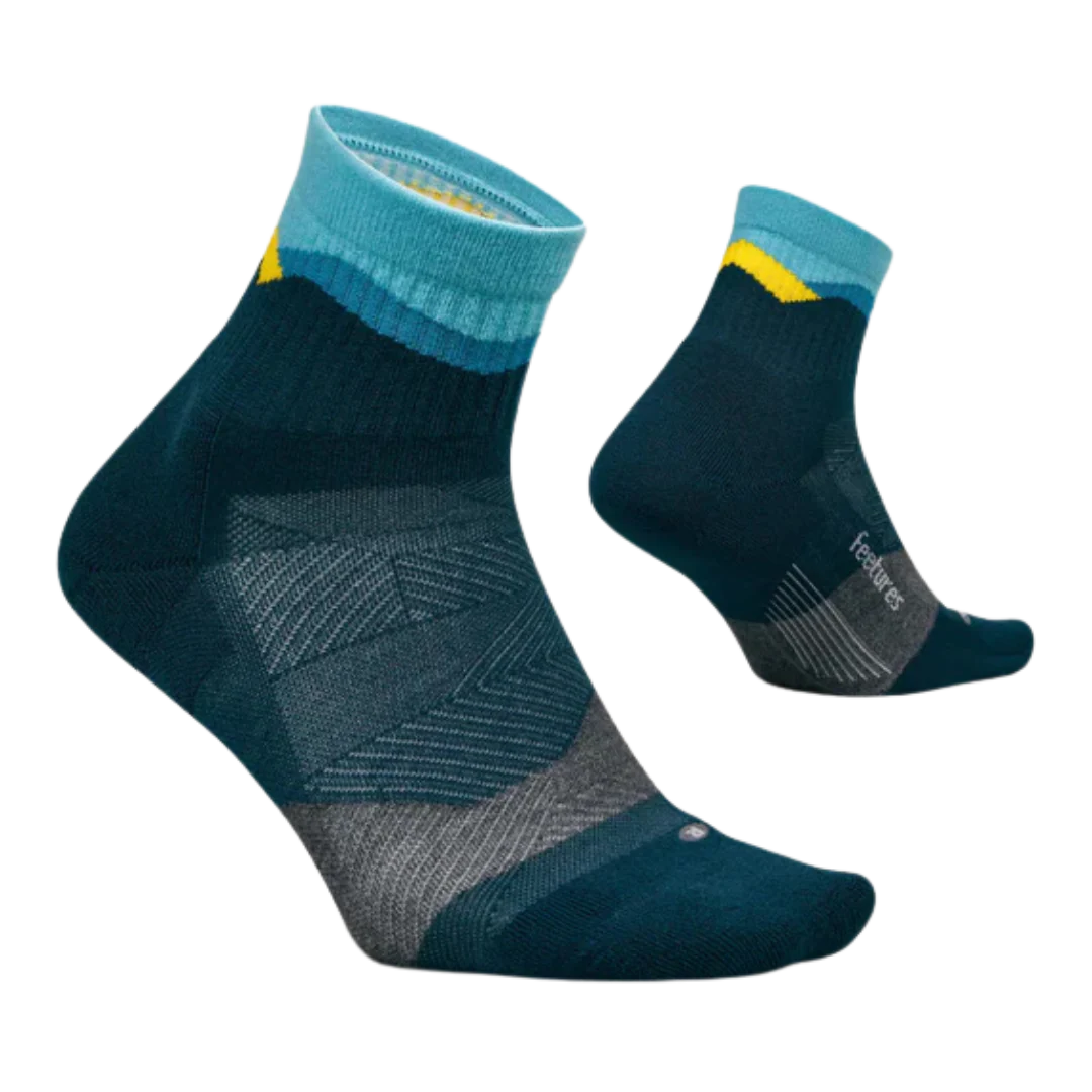 Feetures - Trail Max Cushion Quarter - Mountain High Blue - Image 2