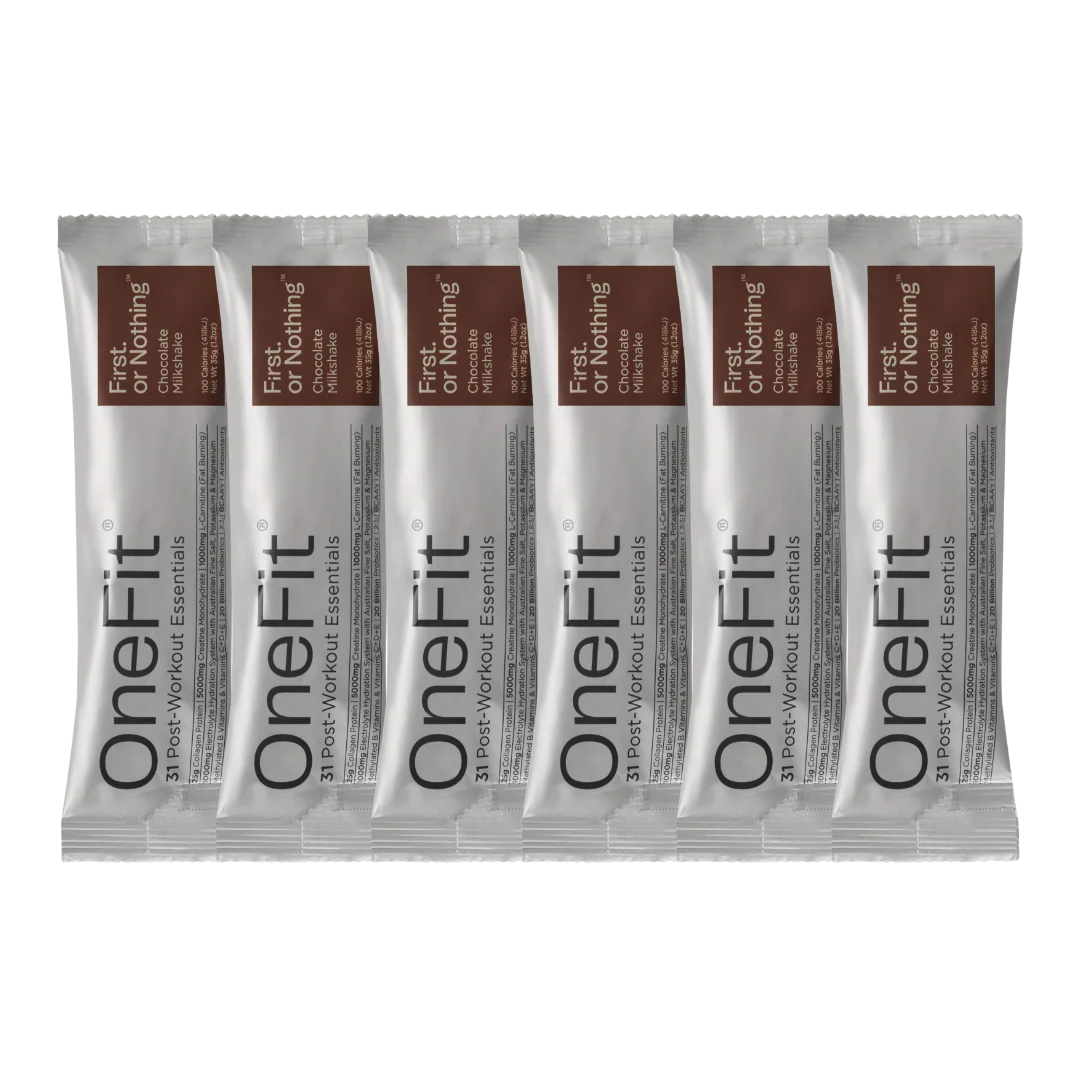 First. or Nothing - OneFit Collagen Protein Sachet - Chocolate Milkshake - Image 2