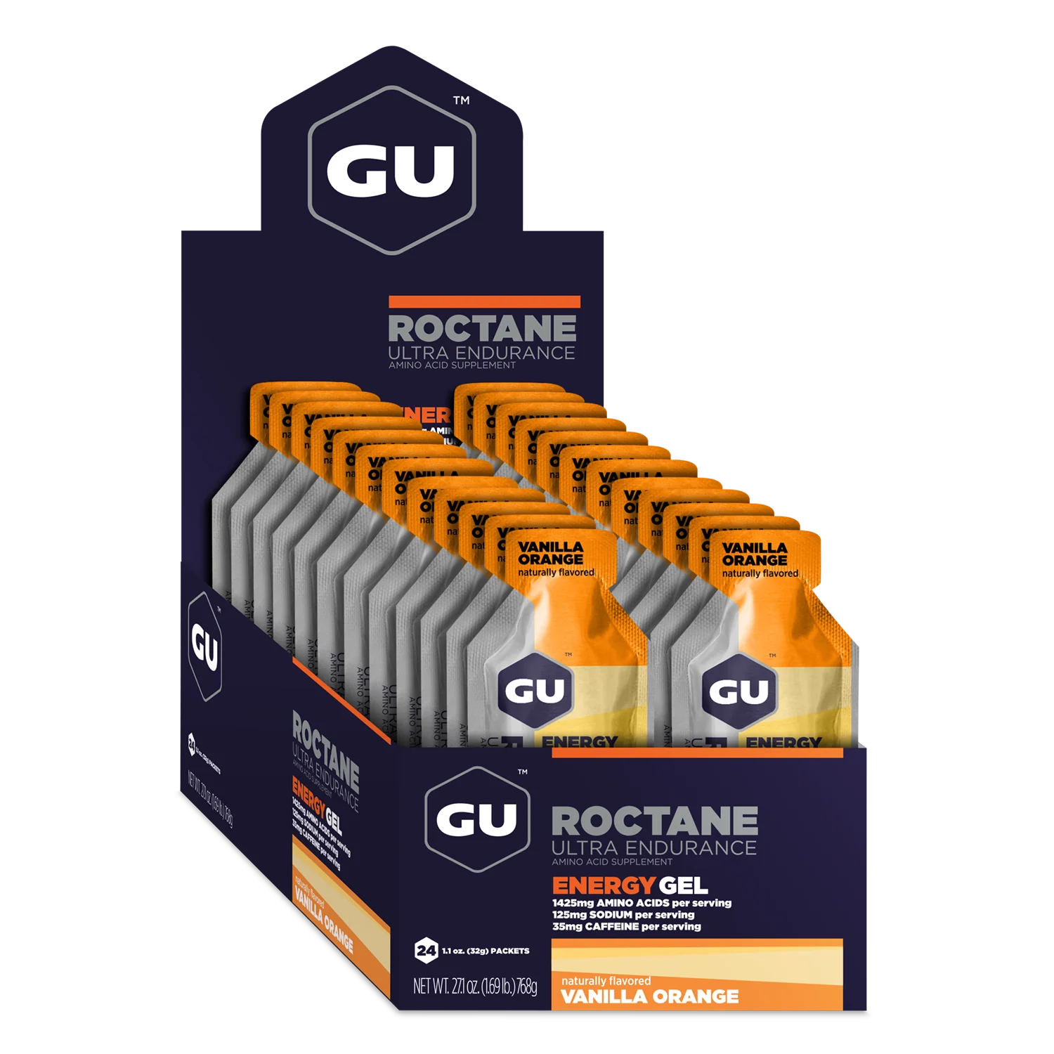 GU Energy - Roctane Energy Gels - Vanilla Orange (with caffeine) - Image 3