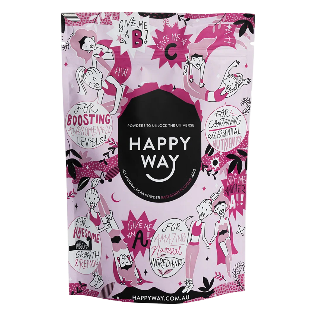Happy Way - BCAA Powder 300g - Raspberry