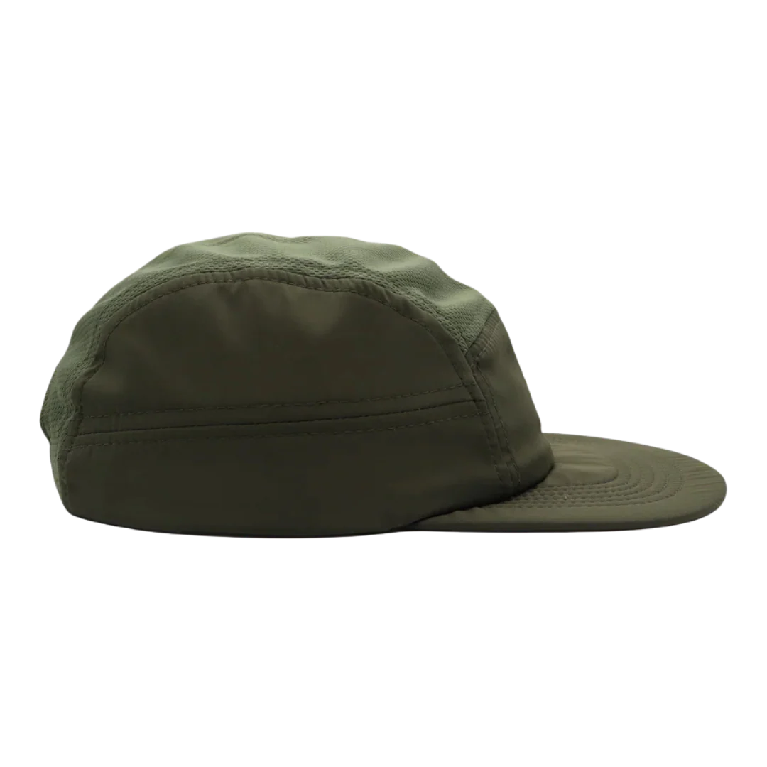 Helios - Ultralight 7 Panel Soft Brim Running Cap - Olive - Image 2