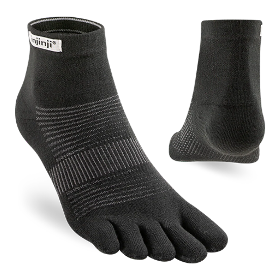 Injinji - Run Lightweight Mini-Crew - Black - Image 2