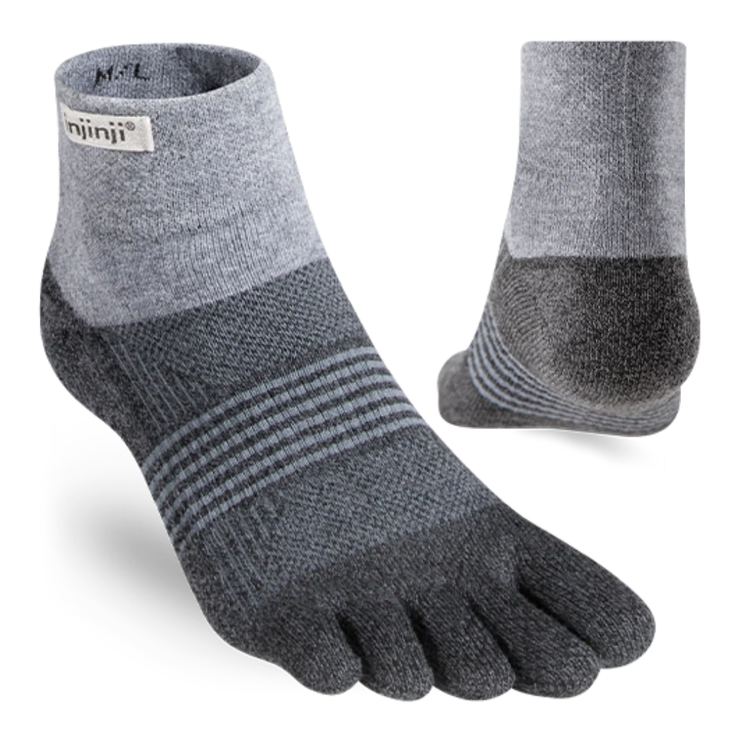 Injinji - Women's Trail Midweight Mini-Crew - Granite - Image 2