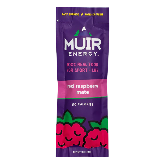 Muir Energy - Energy Gel - Red Raspberry Mate (with caffeine)
