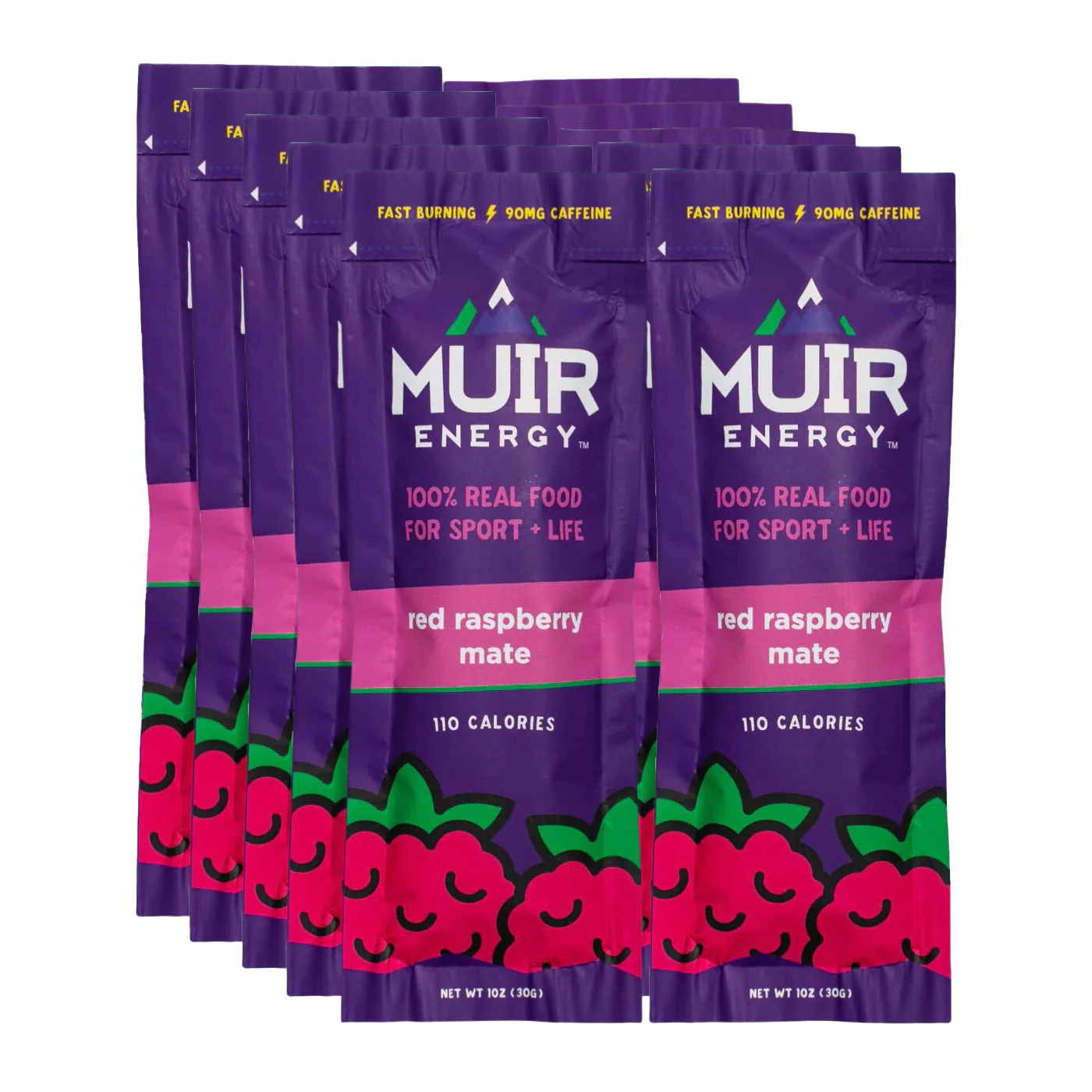 Muir Energy - Energy Gel - Red Raspberry Mate (with caffeine) - Image 3