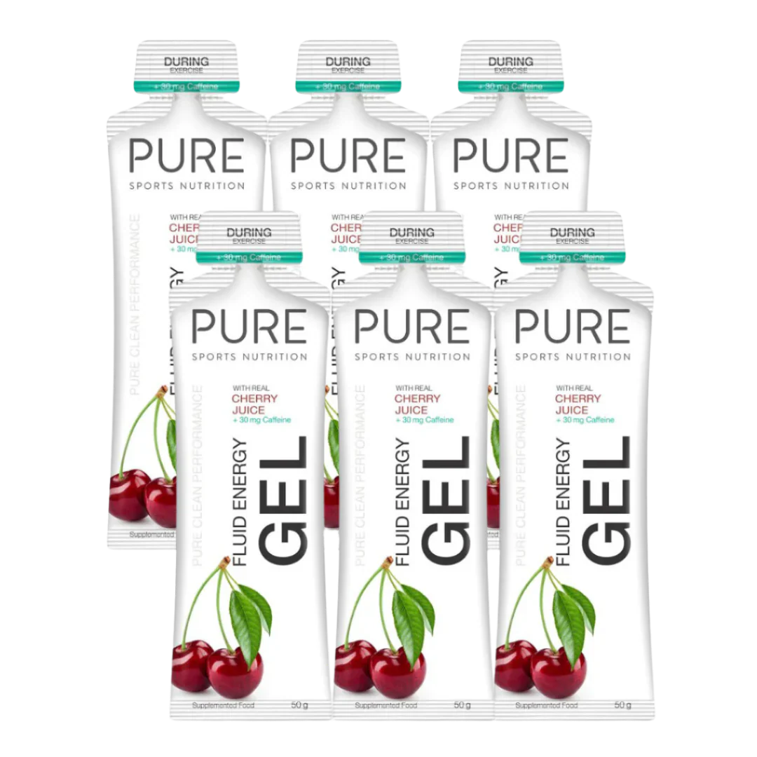 PURE Sports Nutrition - Fluid Energy Gels - Cherry (with caffeine) - Image 2