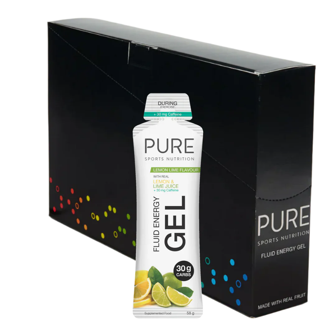 PURE Sports Nutrition - Fluid Energy Gels - Lemon Lime 30g (with caffeine) - Image 3