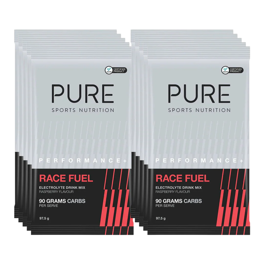 PURE Sports Nutrition - Performance+ Race Fuel Drink Mix Sachet - Raspberry - Image 3