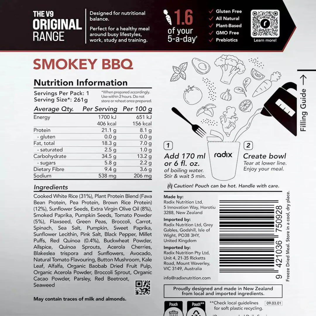 Radix Nutrition - Original Meals - Smokey Barbecue (400 Kcal) - Image 3