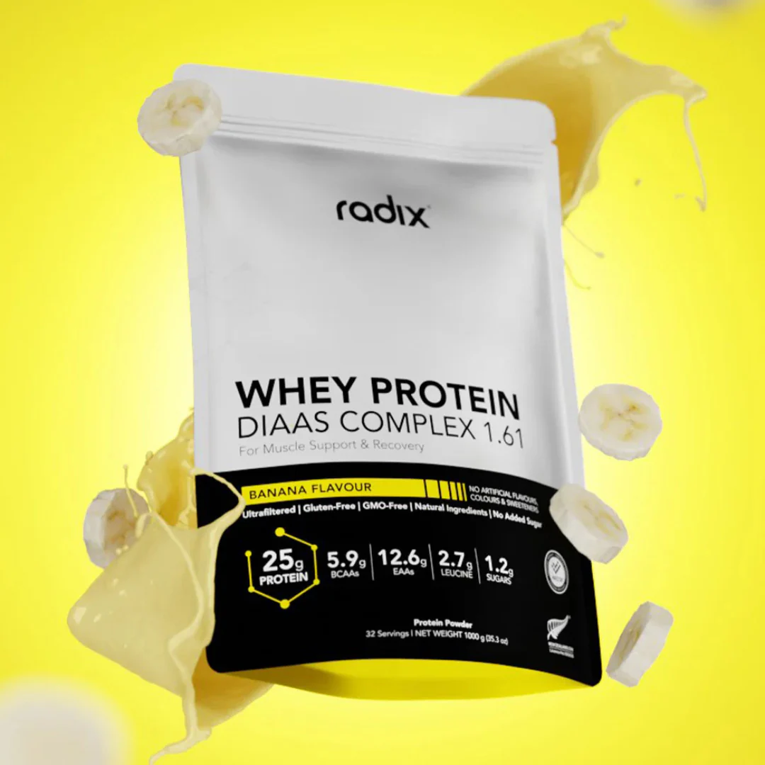Radix Nutrition - Whey Protein DIAAS Complex™ 1.61 Bag - Banana (1kg) - Image 2
