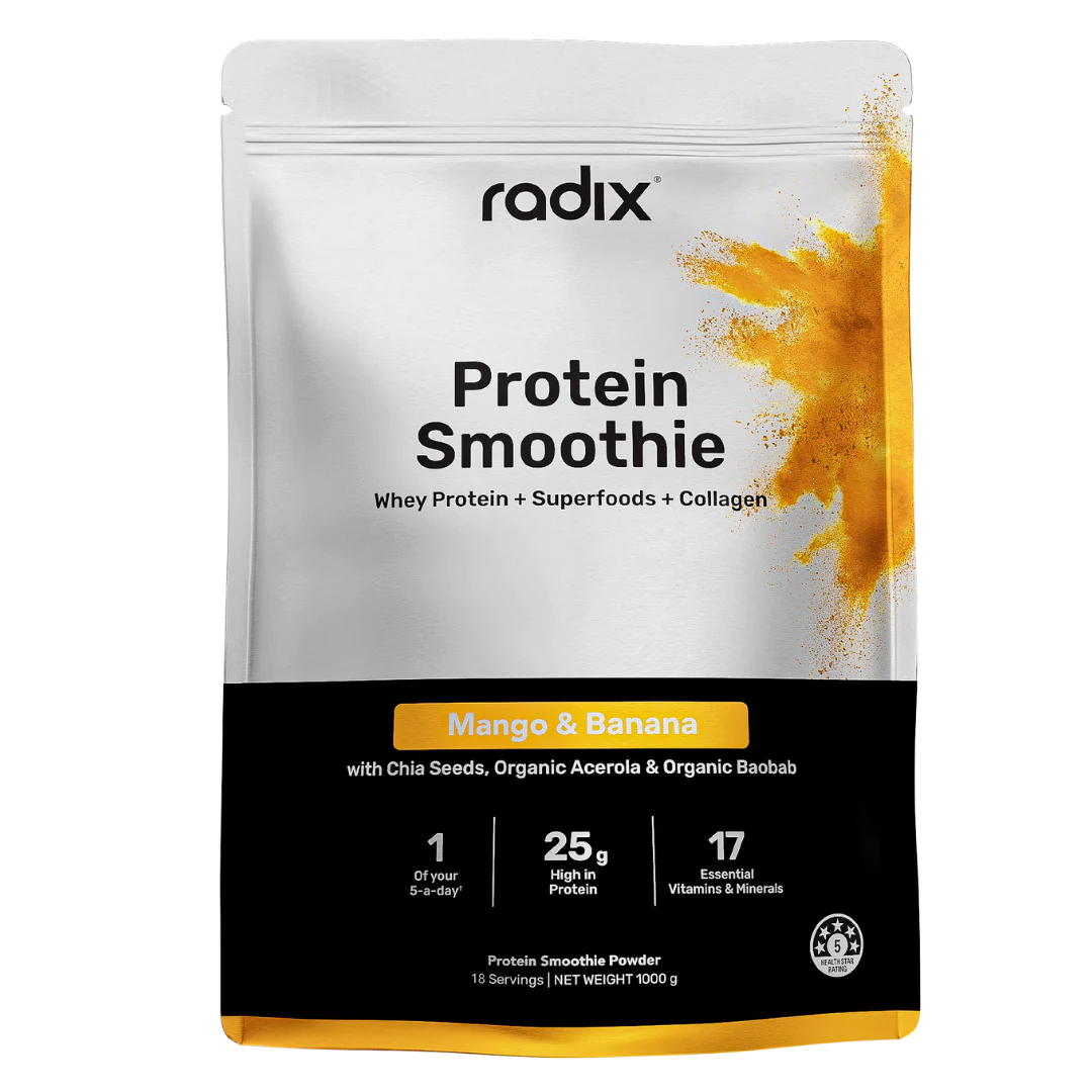 Radix Nutrition - Whey Protein Smoothie Bag - Mango & Banana (1kg)