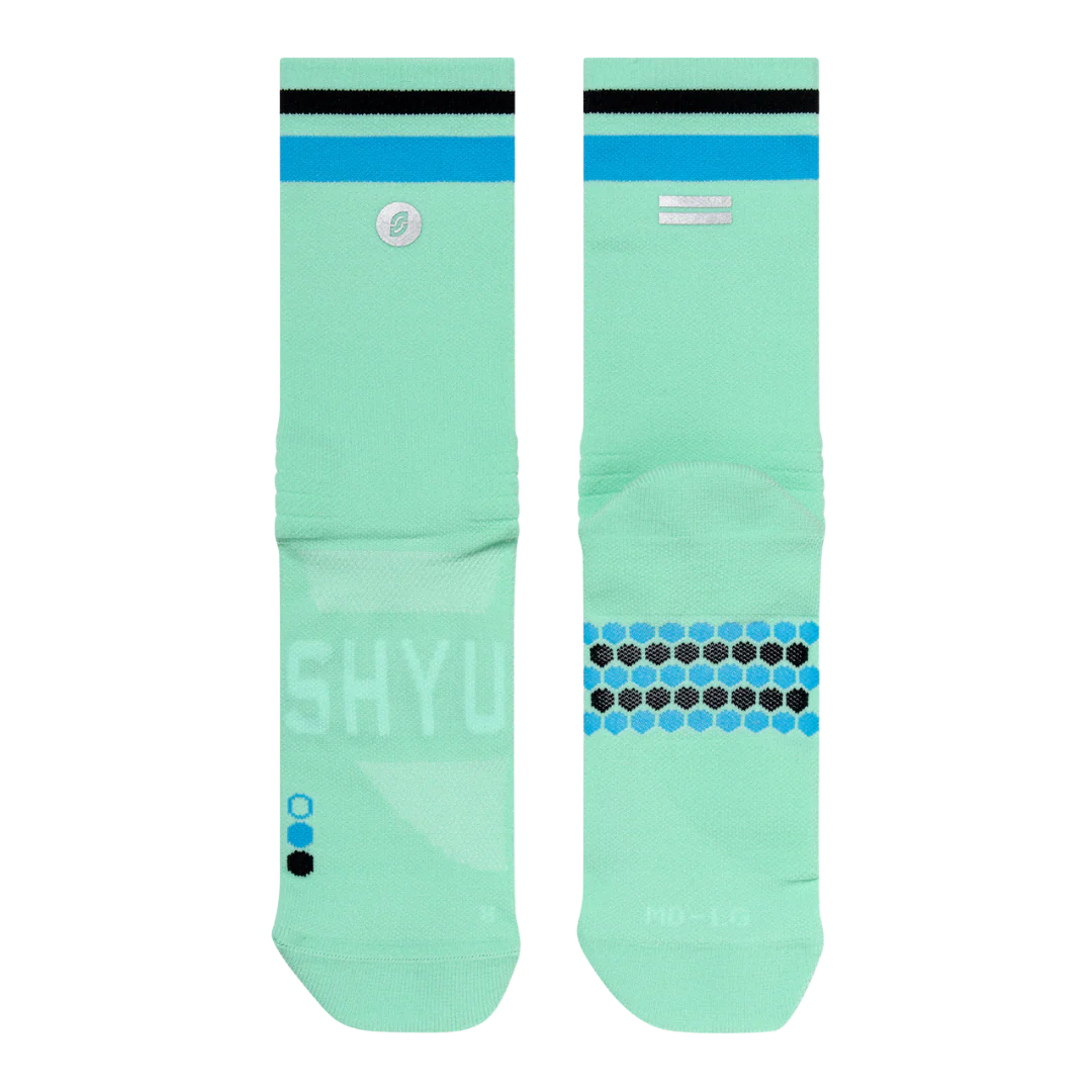 SHYU - Racing Socks - Aqua/Blue/Black - Image 2