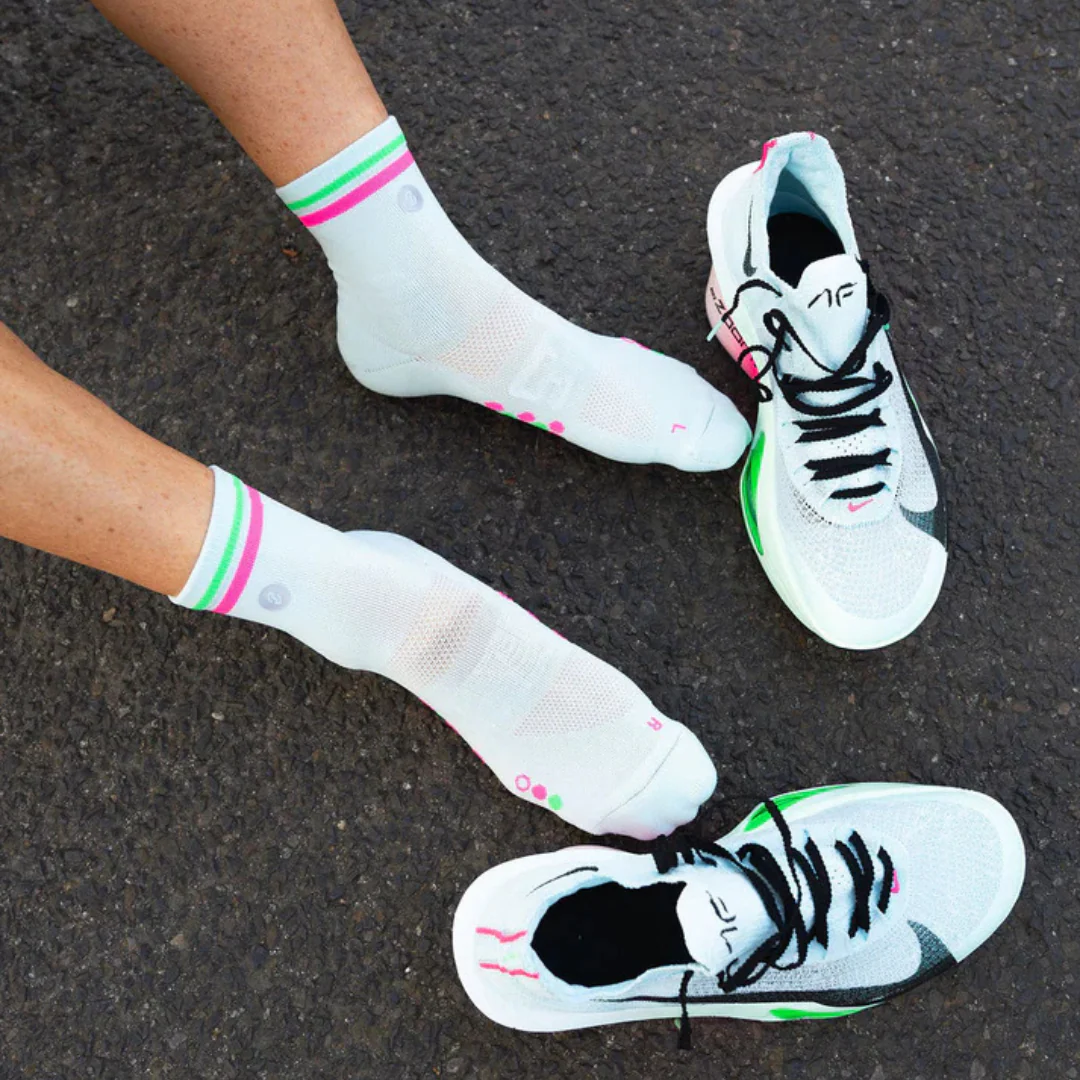 SHYU - Racing Socks - Foam/Pink/Green - Image 3