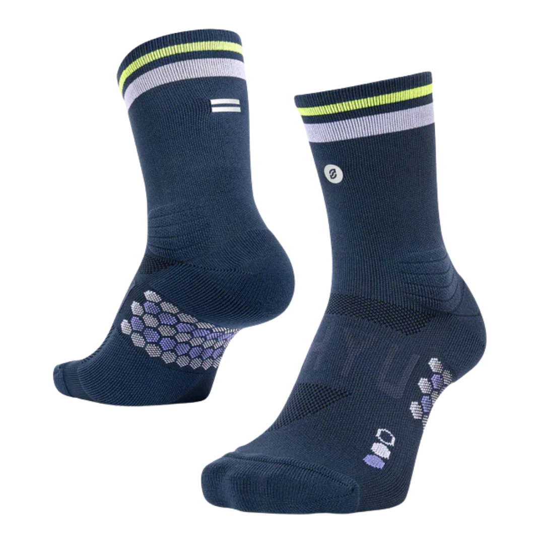 SHYU - Racing Socks - Midnight/Mauve/Neon