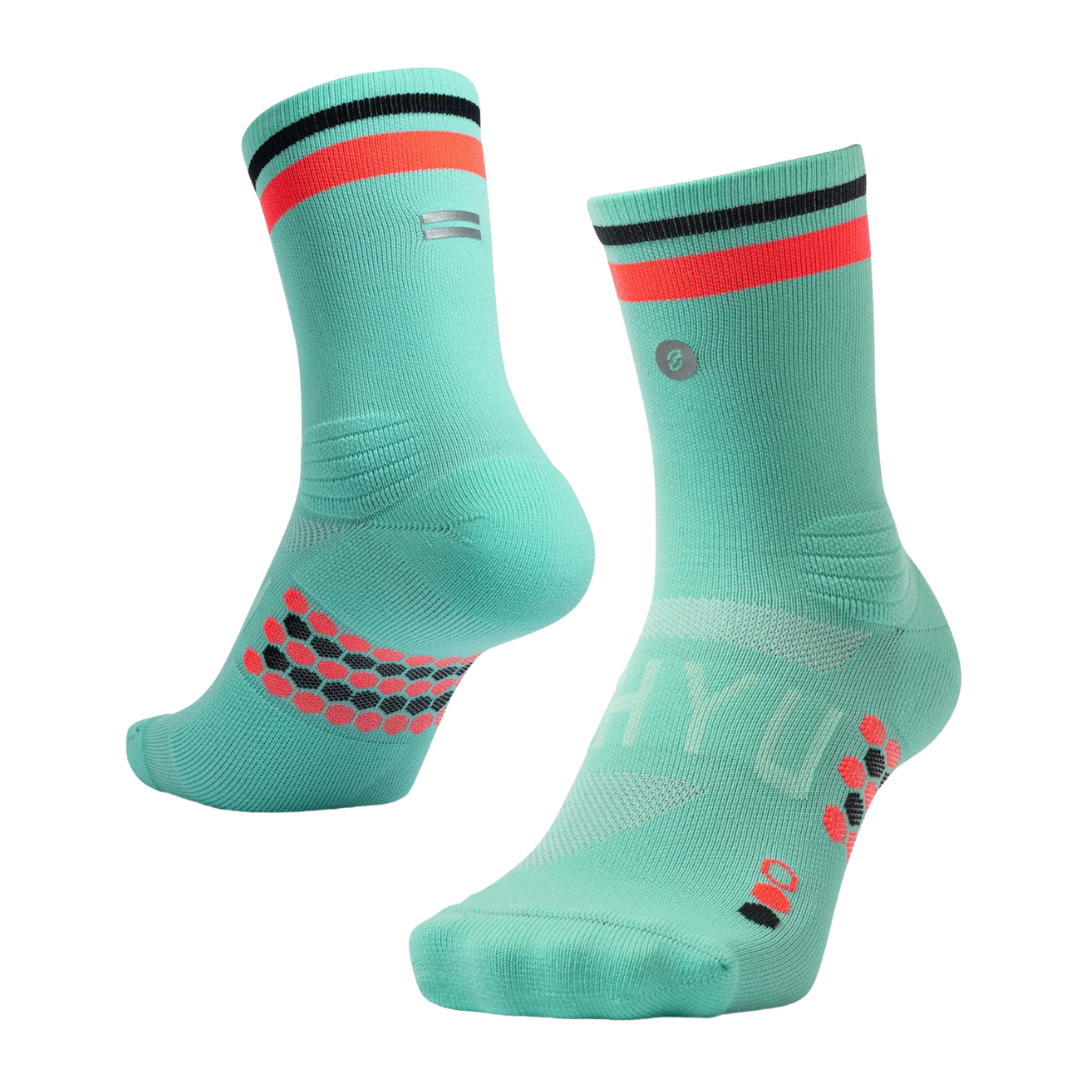SHYU - Racing Socks - Peppermint/Red/Black