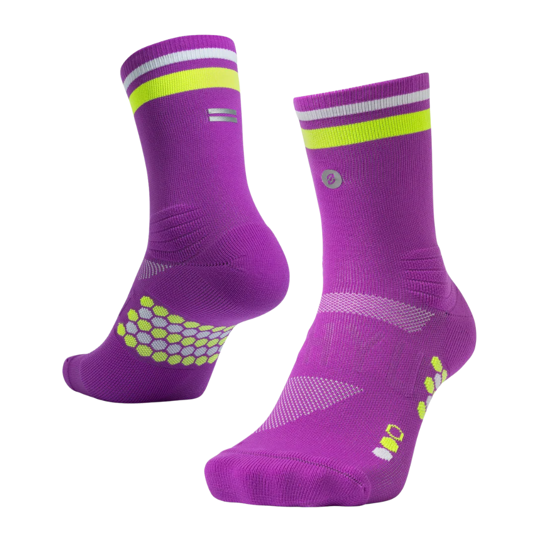 SHYU - Racing Socks - Purple/Neon/White
