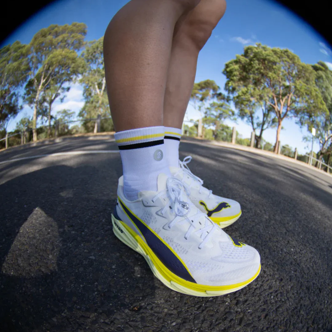 SHYU - Racing Socks - White/Black/Honey - Image 3