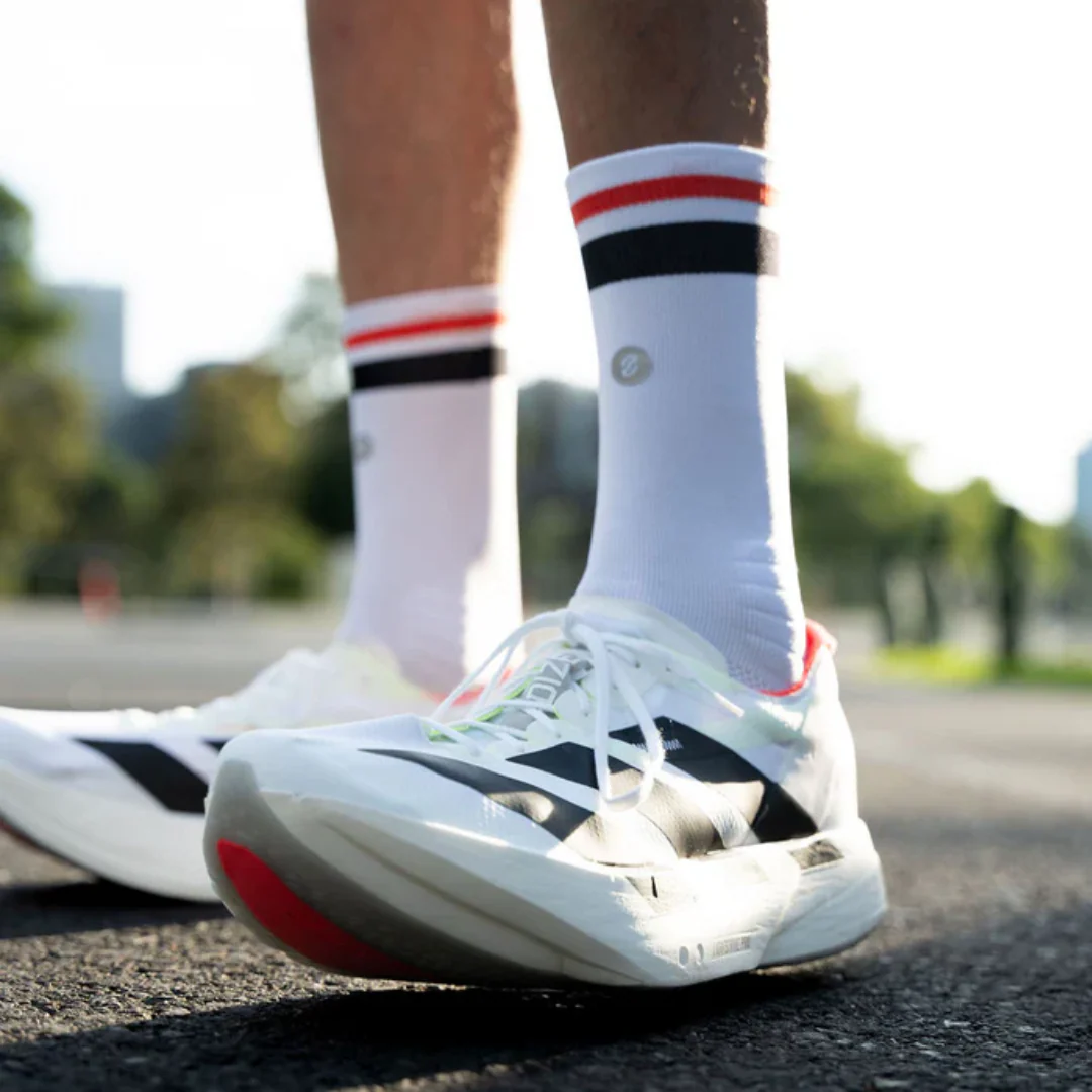 SHYU - Racing Socks - White/Black/Red - Image 3