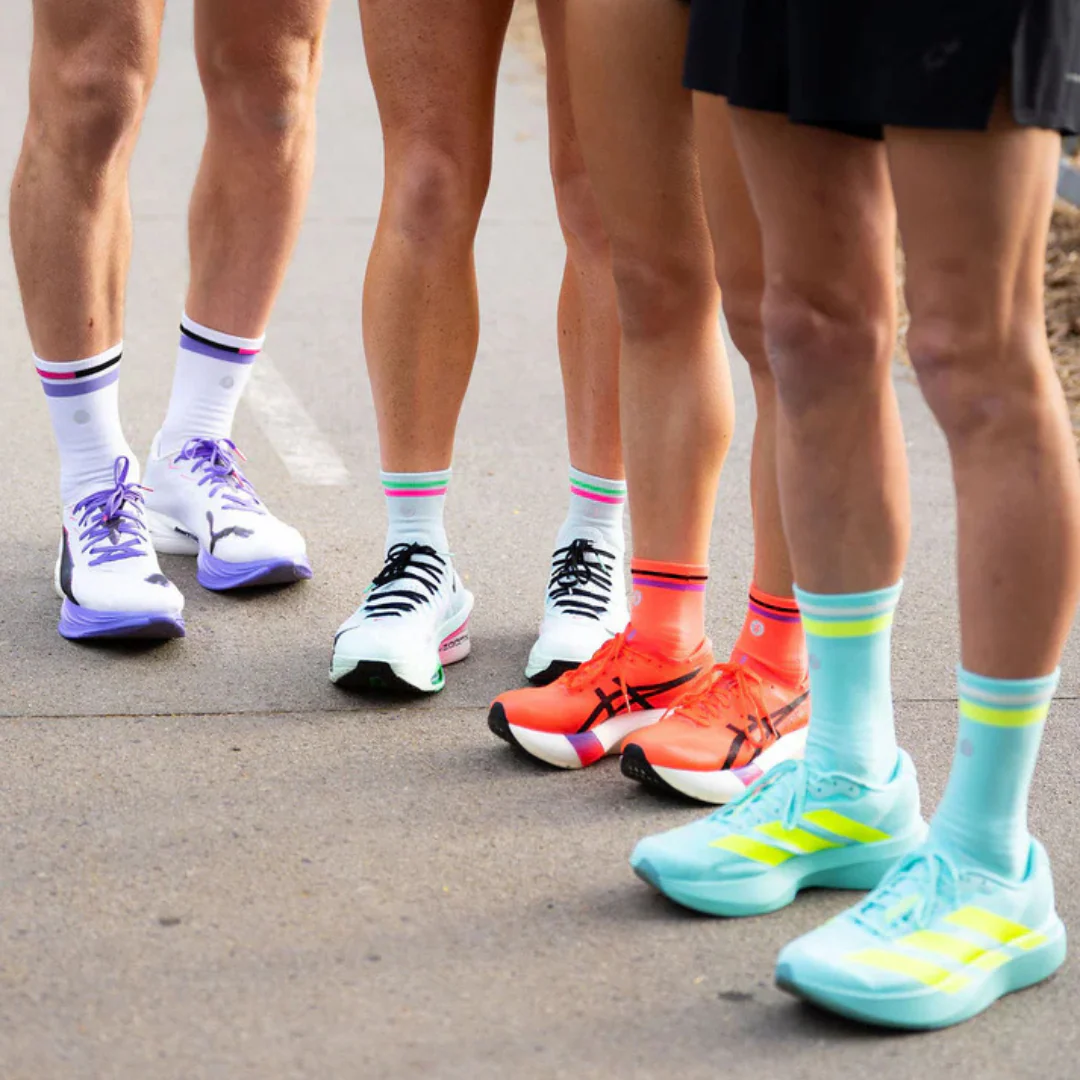 SHYU - Racing Socks - White/Lavender/Magenta - Image 3