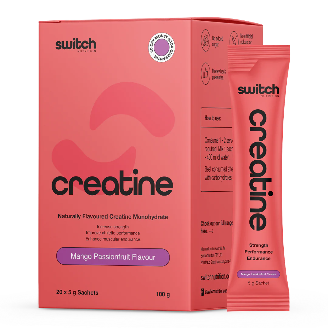 Switch Nutrition - Flavoured Creatine Sachets - Mango Passionfruit