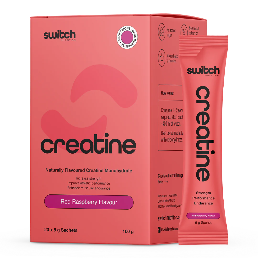 Switch Nutrition - Flavoured Creatine Sachets - Raspberry